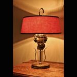 法國貝多芬銅像老桌燈