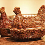 陶瓷公母雞容器