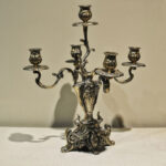 法國純銅老燭台