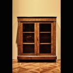英國古董桃花心木鑲嵌櫃